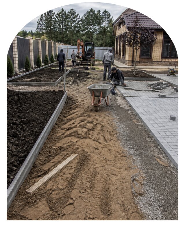 Благоустройство территории и участков под ключ в Ханты-Мансийске